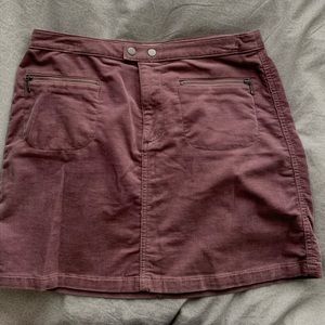 Corduroy mini skirt